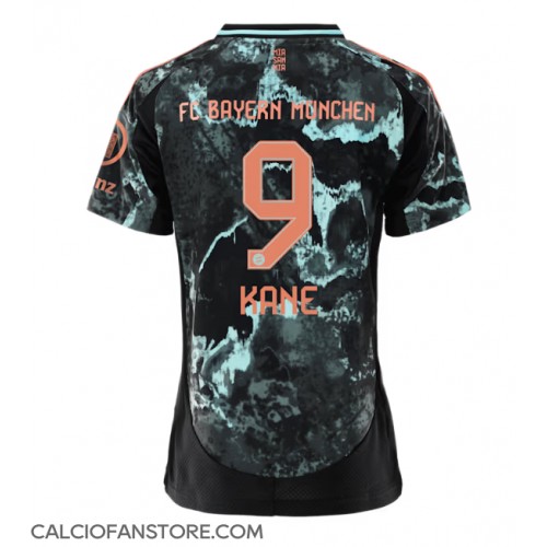 Maglia Calcio Bayern Munich Harry Kane #9 Seconda Divisa Donna 2024-25 Manica Corta